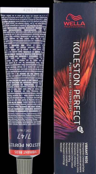 Immagine prodotto Wella Koleston Rosso Vibrante (7/47 Biondo medio Rosso-Marrone)