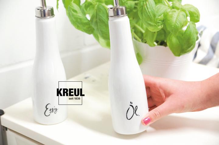 Actual product image Kreul Glass & Porcelain Classic, porcelain and glass paint (Ivory, 20 ml)