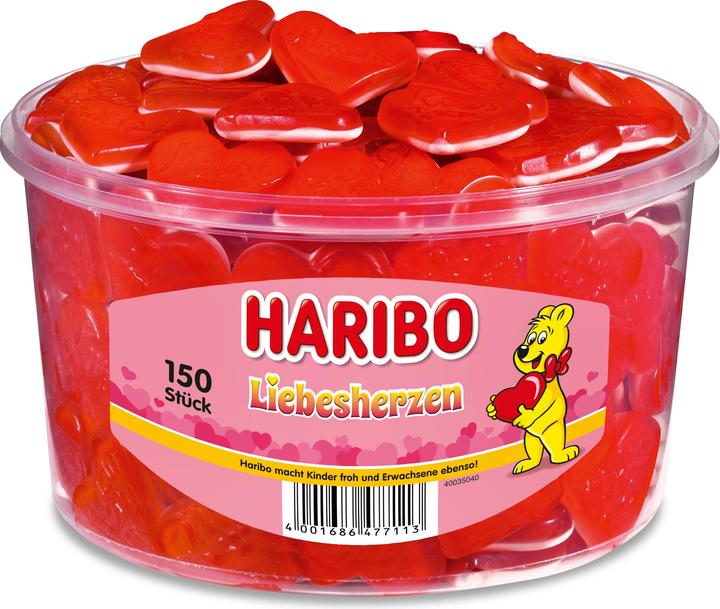 Image du produit Haribo Coeurs d'amour (150 pcs, 1200 g)