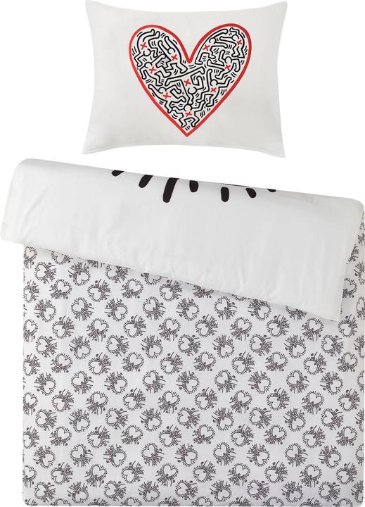 Actual product image Keith Haring Love (Bedding set, 65 x 100 cm, 160 x 210 cm)