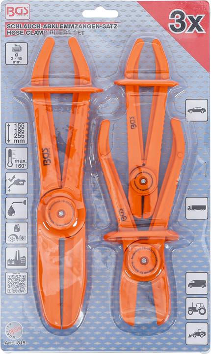 Produktbild BGS Schlauch-Abklemmzangen-Satz (255 mm)