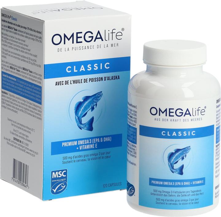 Actual product image Omega-Life Classic (120 Piece, Capsules, 235 g)