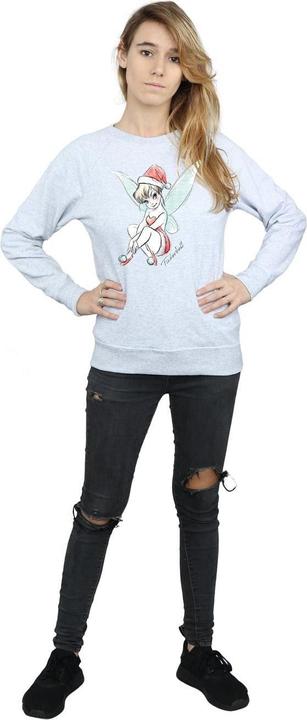 Actual product image Disney Womens/Ladies Tinkerbell Christmas Fairy Sweatshirt (XL)