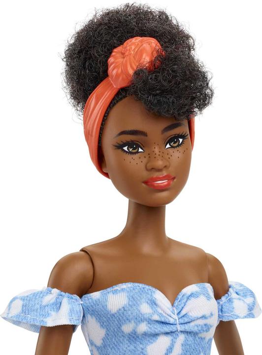 Produktbild Barbie Fashionistas im schulterfreien gebleichten Jeanskleid