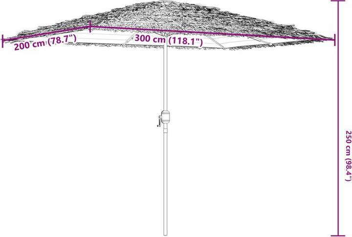 Produktbild VidaXL Sonnenschirm mit mast (2 m)