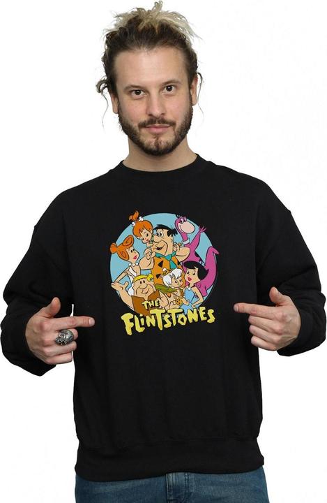 Produktbild The Flintstones Group Circle Sweatshirt (S)