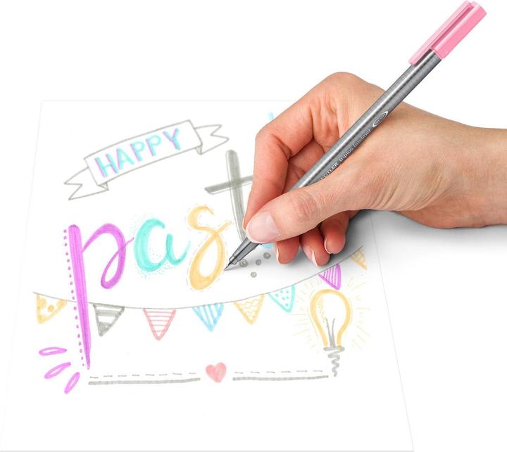 Produktbild Staedtler triplus fineliner 334 Dreikantige Fineliner (6 Farben, 6 x)