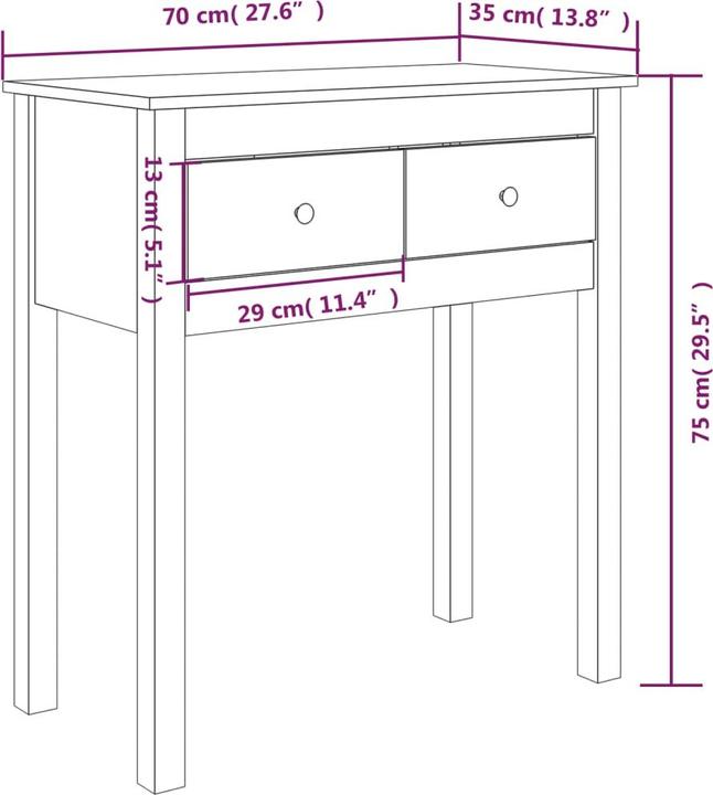 Immagine prodotto VidaXL Stanton (70 x 35 x 75 cm)