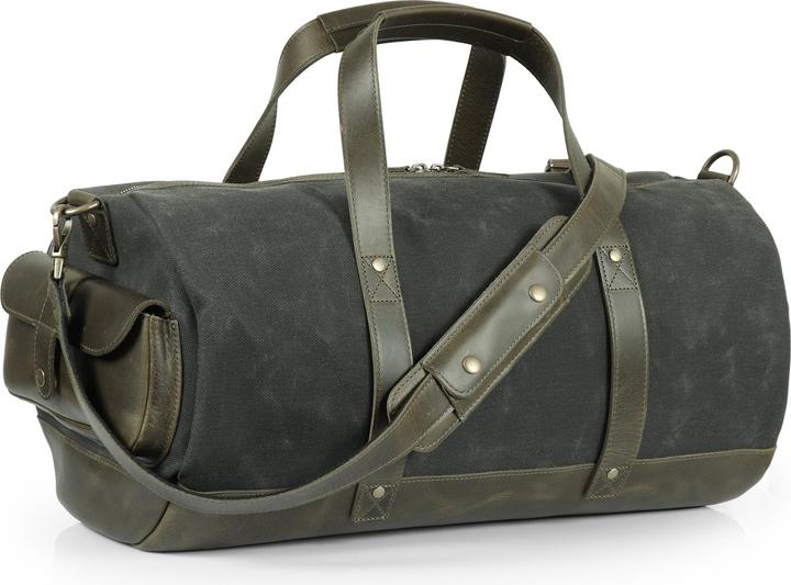 Produktbild Only-Bags.Store Handgefertigte Weekender-Tasche aus feinstem Leder, hochwertige, strapazierfähige Reisetasche aus