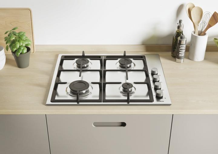 Productafbeelding Candy CHG6LX Roestvrij Staal Inbouw 60 cm Gas 4 Kookplaat(en)
