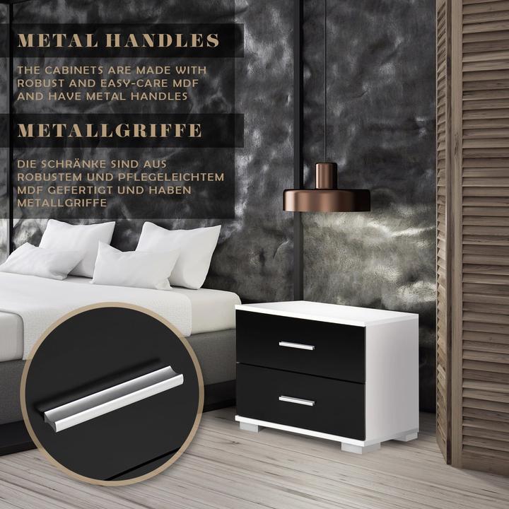 Actual product image Miadomodo Nachttisch 2er-Set (40 x 40 x 35 cm)