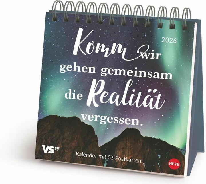 Actual product image Visual Statements Premium-Postkartenkalender 2026 (Hardcover, German)