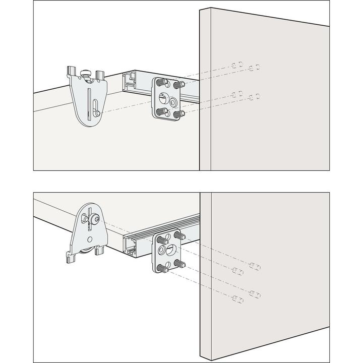 Produktbild HAWA Schiebetürbeschläge -REGAL B 25 H/SP, Forslide