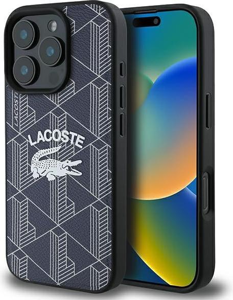 Produktbild Lacoste LCHMP16XPIGV iPhone 16 Pro Max 6.9" granatowy/navy hardcase Monogram Vintage Logo MagSafe (Apple iPhone 16 Pro Max)
