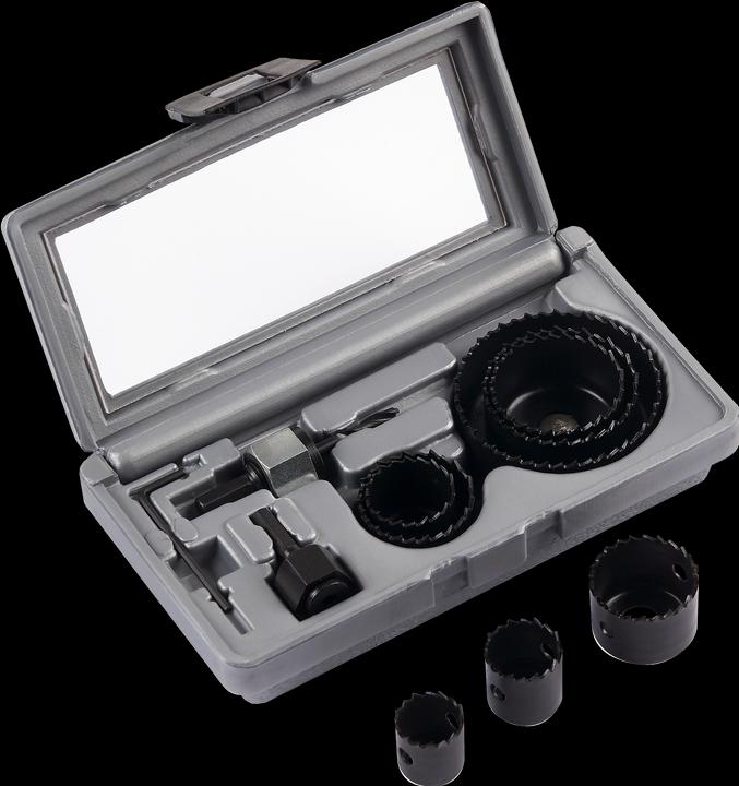 Bosch Zubehör Lochsägen-Set, 11-teilig, Durchmesser: 22 - 68 mm (22 mm, 25 mm, 29 mm, 35 mm, 38 mm, 44 mm, 68 mm, 51 mm)