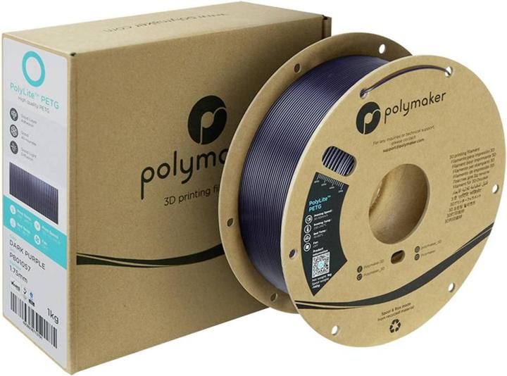 Actual product image Polymaker PolyLite PETG (PETG, 1.75 mm, 1000 g, Violet)