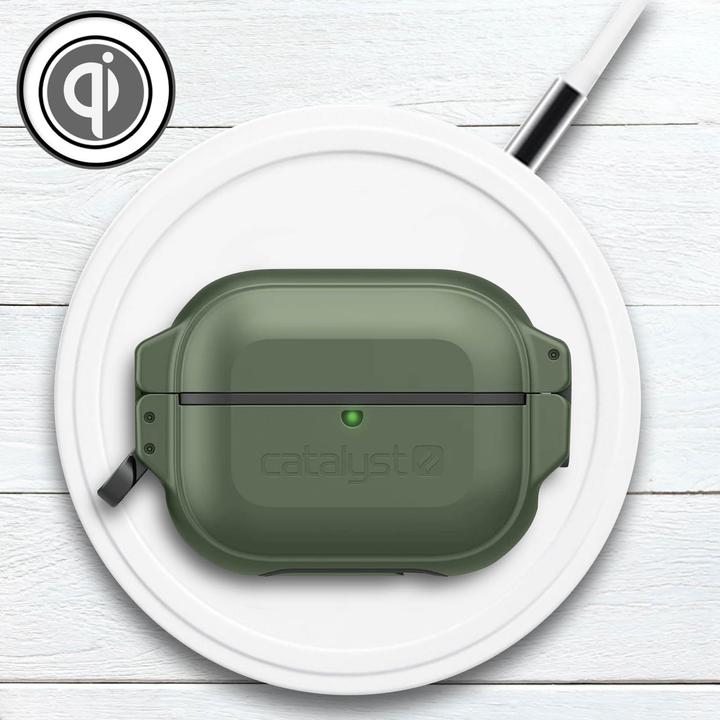 Image du produit Catalyst Total Protection Airpods Pro Étui étanche IP68 - Vert kaki (Manchon pour casque d'écoute)