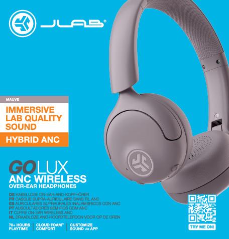 Actual product image JLab Audio GO LUX ANC - Headphones (ANC, Wireless)