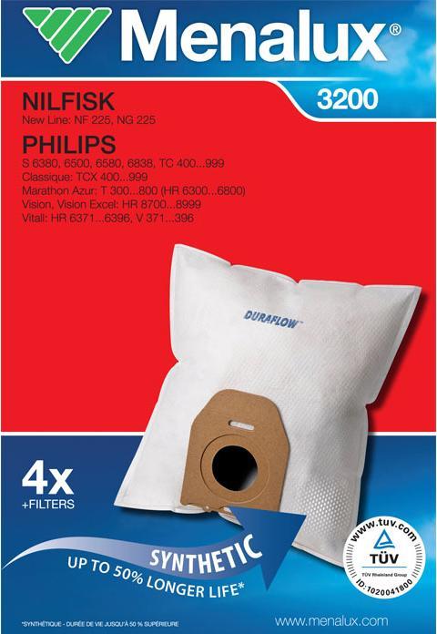Immagine prodotto Menalux 9001961490 3200 Sacchetto per aspirapolvere, Duraflow (1 x)