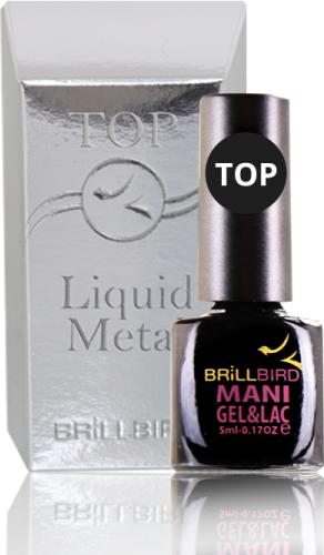 Produktbild BrillBird Metal gel&lac 5ml Top (Transparent, UV-Gel Lack)