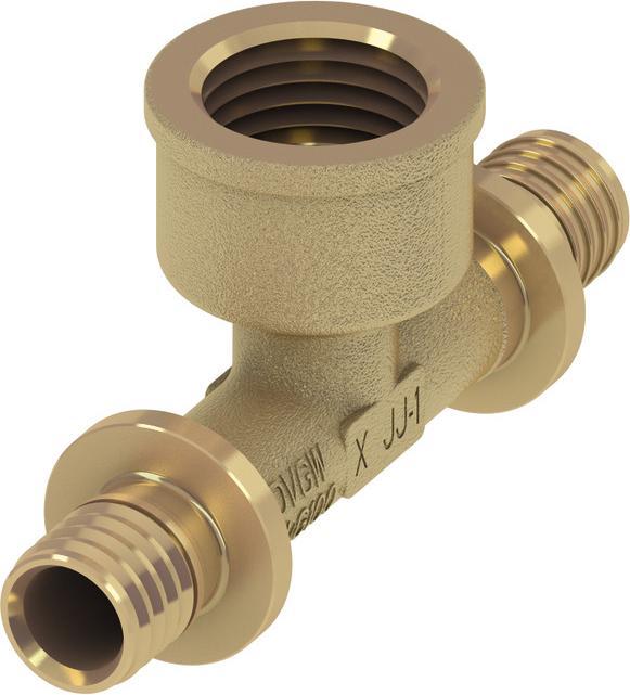 Produktbild TECE TECEflex T-Stck IG 25 x Rp 3/4" x 25 Rotguss 709804