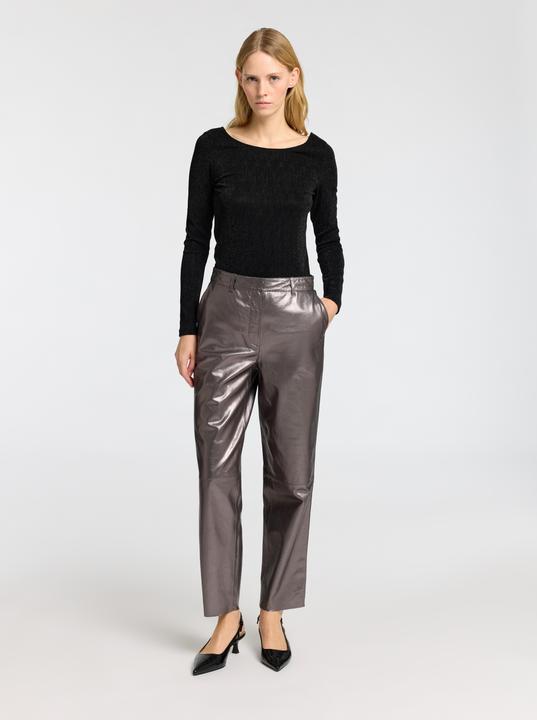 Image du produit Selected Femme Haut à paillettes avec manches longues (M)