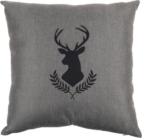 Image du produit Ootb Déco gris clair coussins, tête de cerf (40 x 40 cm)