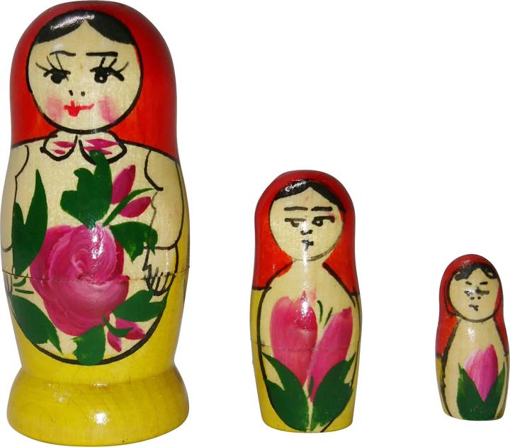 Immagine prodotto Swala Matrioska a 3 pezzi, 6 cm (Babushka di legno)