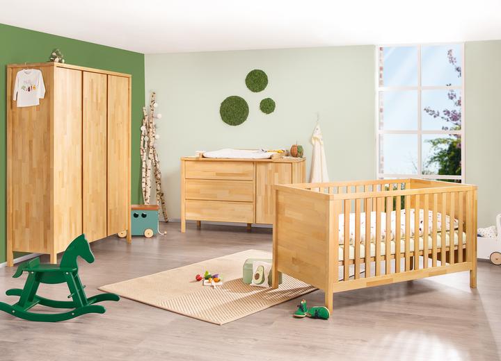 Produktbild Pinolino Kinderzimmer-Set „Enno” extrabreit gross, 3-tlg. (Babybett, Wickelkommode, Kinderkleiderschrank)