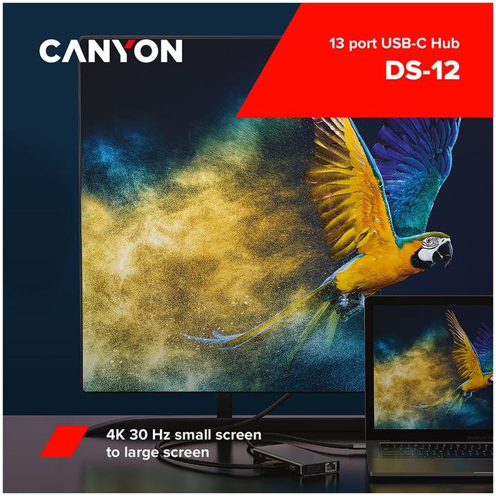 Actual product image Canyon CNS-TDS12 Docking station (USB-C, 13 Ports)