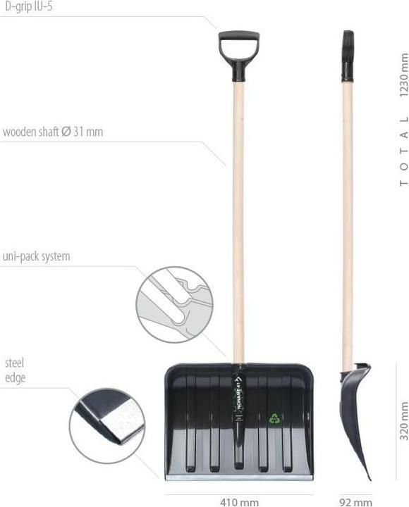 Image du produit Magni Pelle à neige NONAME 41 ECO avec bord en acier