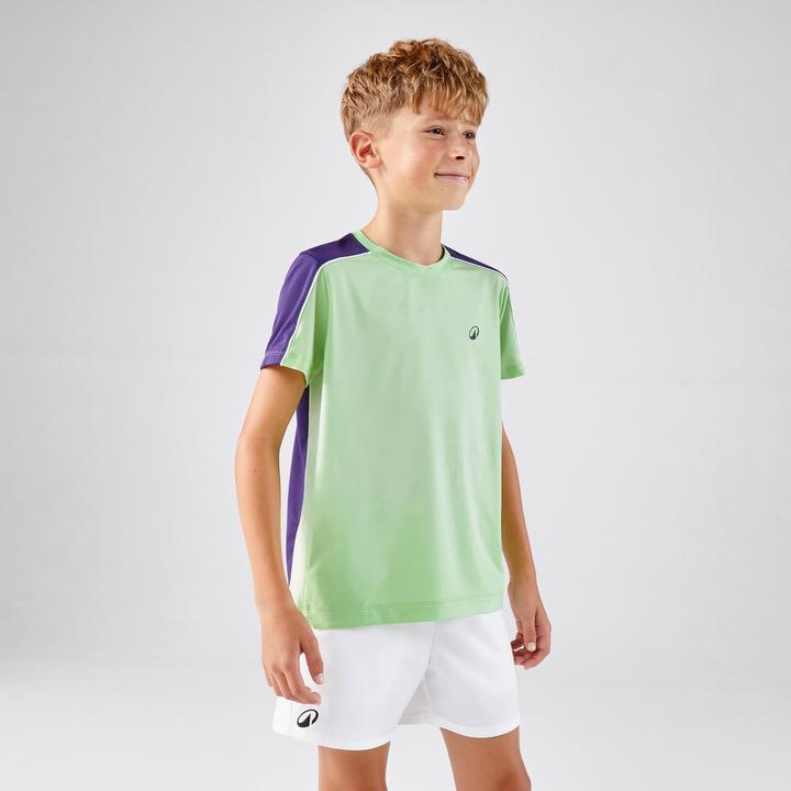 Image du produit Artengo T-shirt de tennis Junior col rond - TTS DRY JR Vert (6, 7, 8)