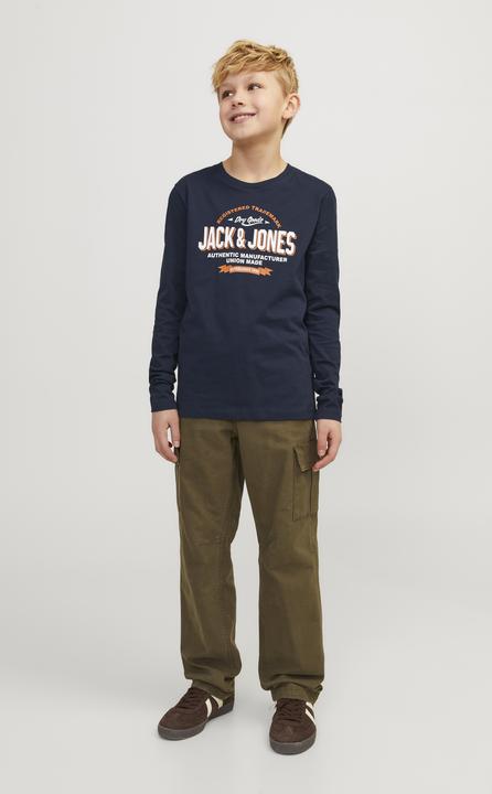 Actual product image Jack & Jones Jjelogo Tee Ls O-Neck 2 Col Noos Jnr (128)