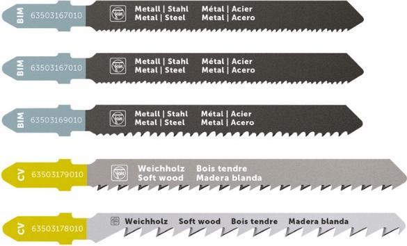 Actual product image Fein Jeu de démarrage de lames de scie sauteuse 5 pièces