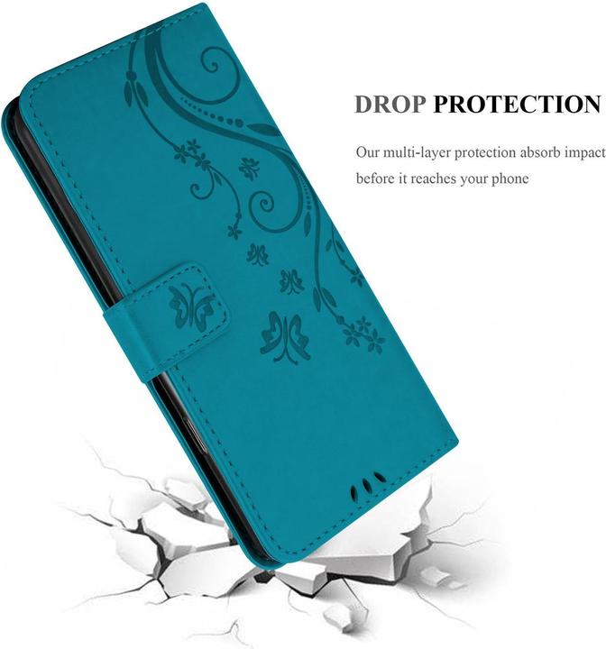 Actual product image Cadorabo Case for Samsung Galaxy S25 Flower Book (Samsung Galaxy S25)