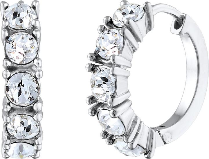 Produktbild Elli Ohrringe Creolen Kristalle Elegant 925 Silber (Glaskristall, 925er Sterling Silber)
