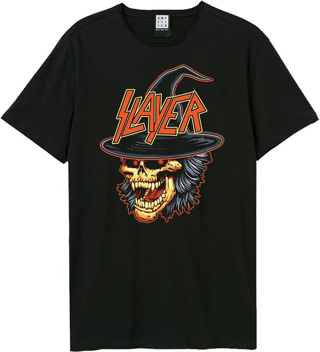 Image du produit Amplified T-Shirt unisexe adulte "Skull Slayer" en coton pour Halloween (M)