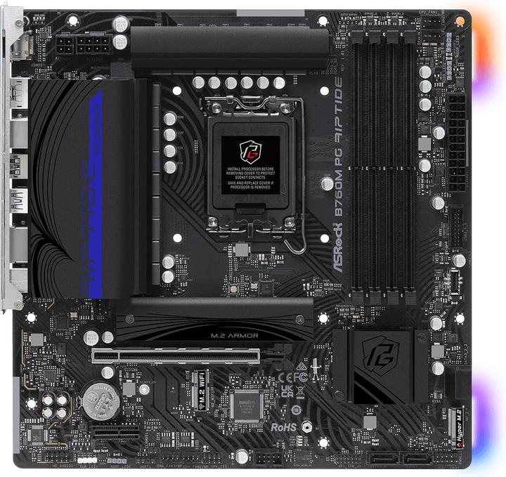 Produktbild AsRock B760M Phantom Gaming Riptide (LGA 1700, Intel B760, mATX)