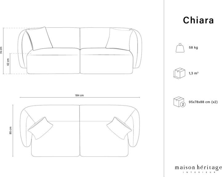 Produktbild Maison Heritage Chiara (2-Sitzer, 3-Sitzer, 4-Sitzer)