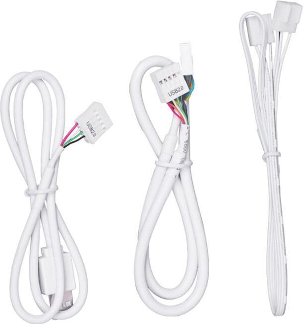 Actual product image Lian-Li EDGE HUB, 4x USB, 6x PWM - weiss