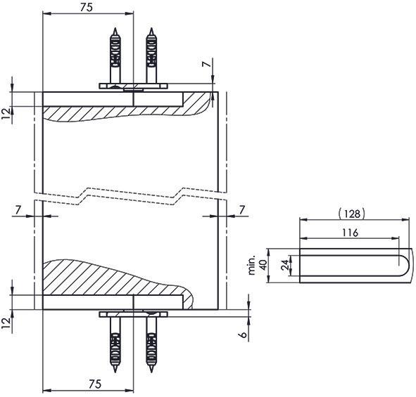 Actual product image Astec Hinged door fitting b.520