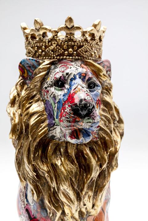 Actual product image Kare Design Deko Figur Graffiti King Lion 29cm