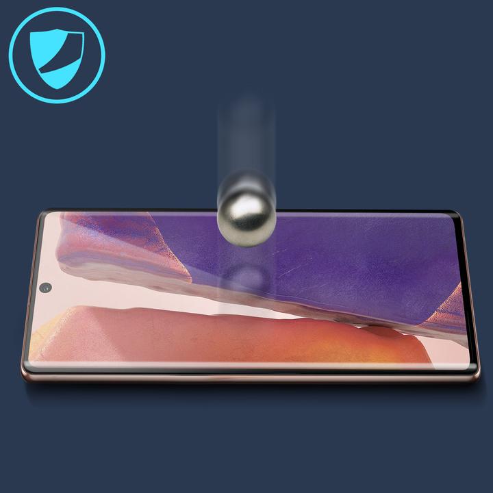 Actual product image Avizar bulletproof glass, glass protective film, protective glass (1 Piece, Samsung Galaxy Note 20)
