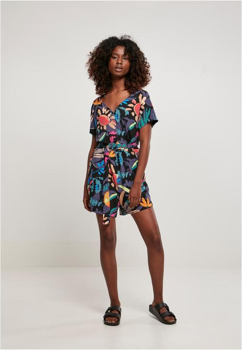 Produktbild Urban Classics Ladies Short Viscose Belt Jumpsuit - 12110 (L)