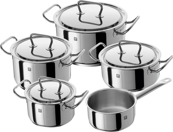 Actual product image Zwilling Set of 5 pots Twin Classic 66580-000-0 (24 cm, Pan set + pot set, Stainless steel)