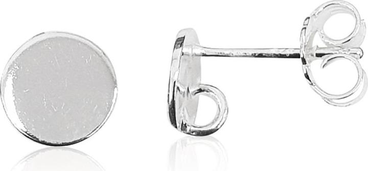 Image du produit Leyda Boucle d'oreille à clou en forme de disque (Argent 925)