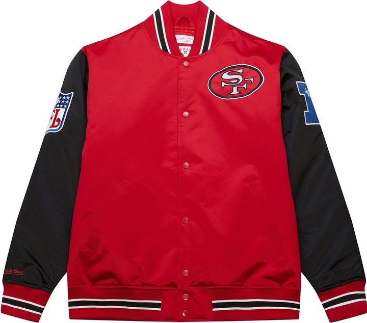 Produktbild Mitchell & Ness M&N Heavyweight Satin Jacke NFL San Francisco 49ers - L (L)