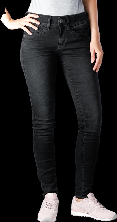 Actual product image G-Star Lynn Mid Skinny Elto Nero Superstretch dusty grey (W26/L32)
