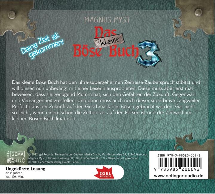 Produktbild Das kleine Böse Buch 3. Deine Zeit ist gekommen (Michael Kamp, Ralf Kiwit, Thomas Hussung, Lydia Fischer, Kim Friehs, Magnus Myst, Marc Hotz, Deutsch)