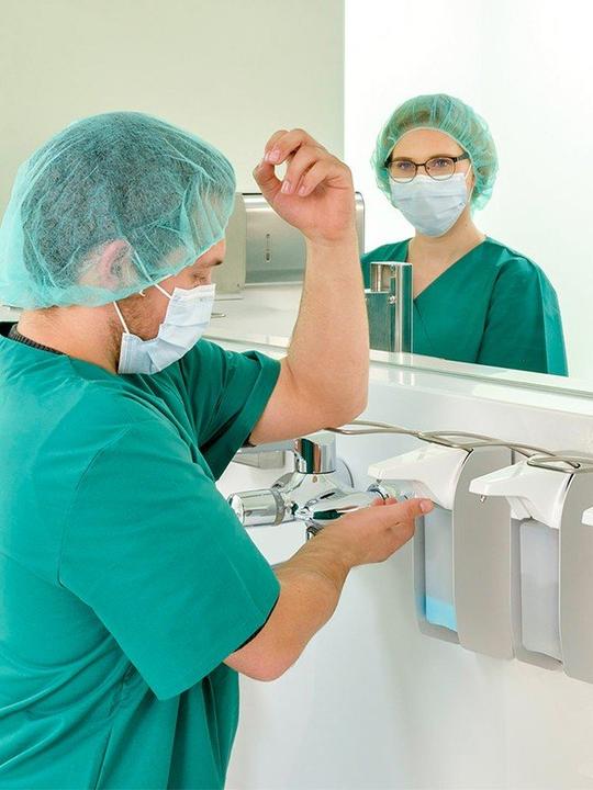 Actual product image Ophardt Disinfectant dispenser manual long arm lever 500ml